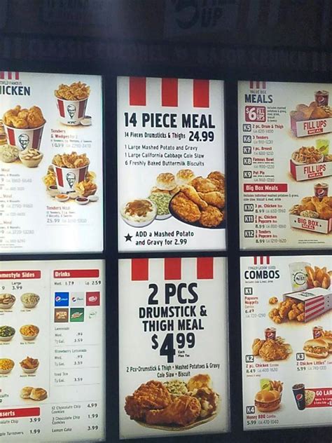 kfc menu portsmouth